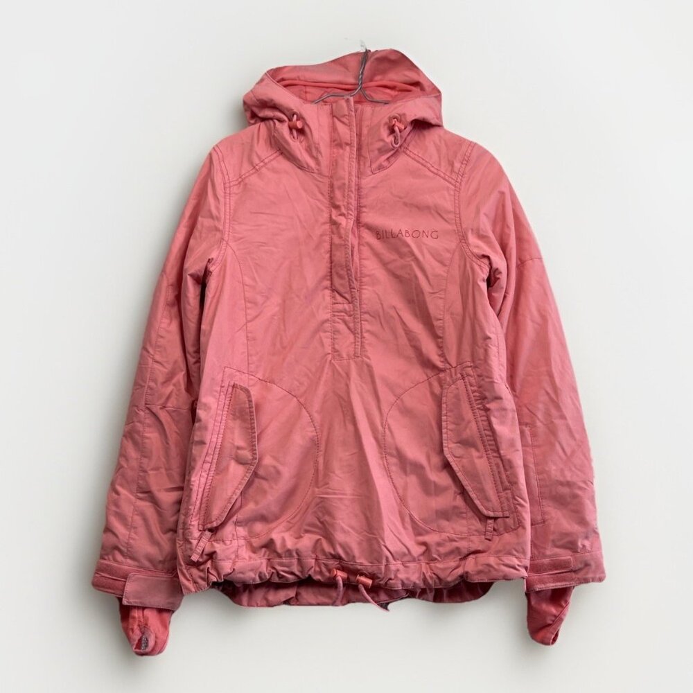 Y2K BILLABONG Womens Size XS Pink 10K Hooded Snow Skiing Snowboard Jacket Skate